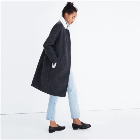 Madewell Jackets & Blazers - Madewell Charcoal Grey Monsier Coat | XXS